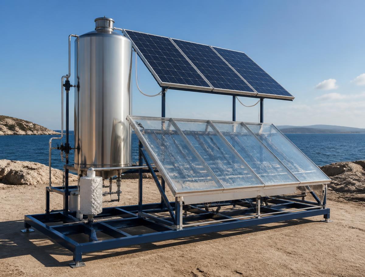 Solar Desalinators prototype built by a VJ Hub incubatee team